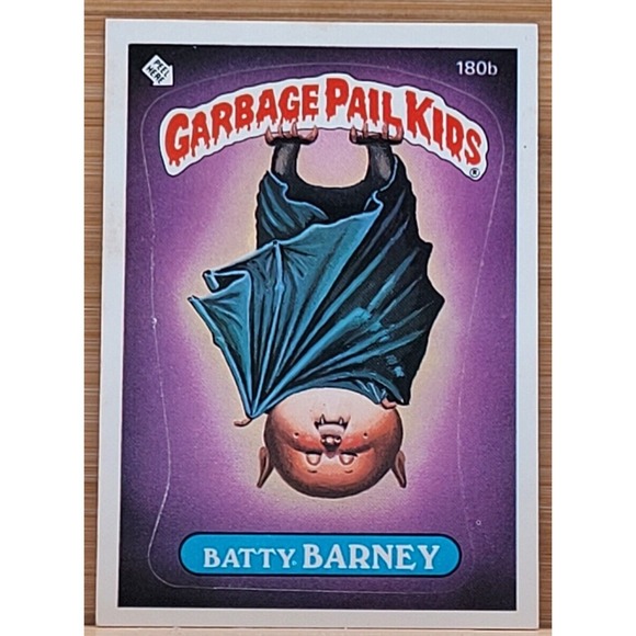 1986 TOPPS GARBAGE PAIL KIDS BATTY BARNEY 180B MULTIPLE...